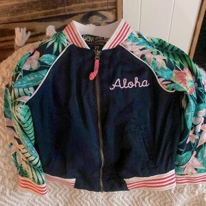 Toddlers Hawaii Embroidered Windbreaker Jacket